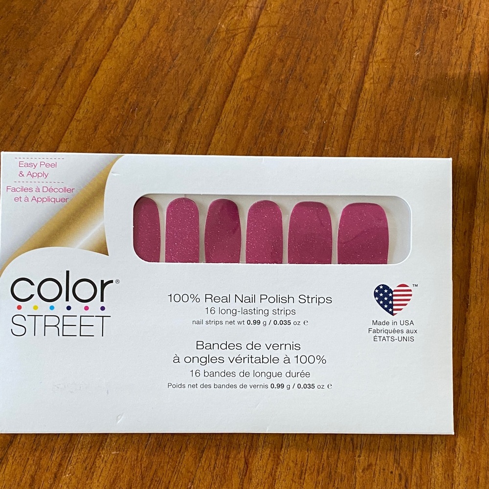 Color Street Nail Polish Strips NWT “Berry Blazer”